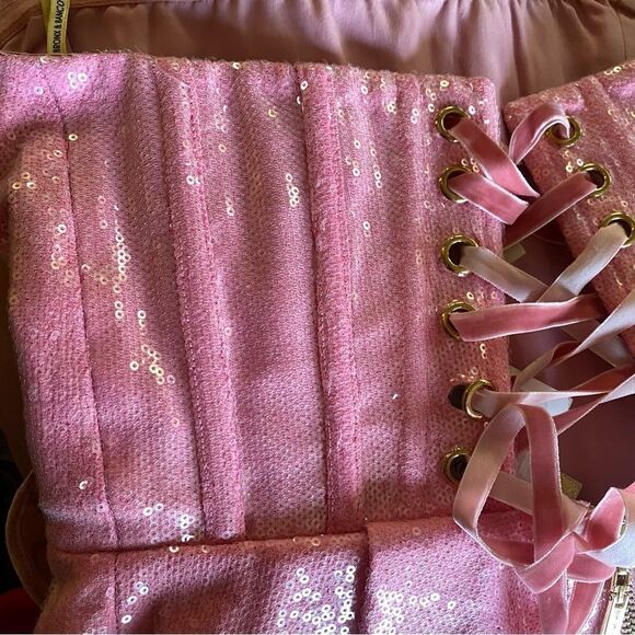 Bronx and Banco Pink Strapless Mini Dress - Picture 7 of 16